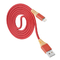 A segurança alta MFi certificou a cor vermelha do cabo 5V 2.4A de USB para o telefone