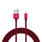 A cor vermelha MFi trançado de nylon certificou C.C. 12V-24V do cabo de USB