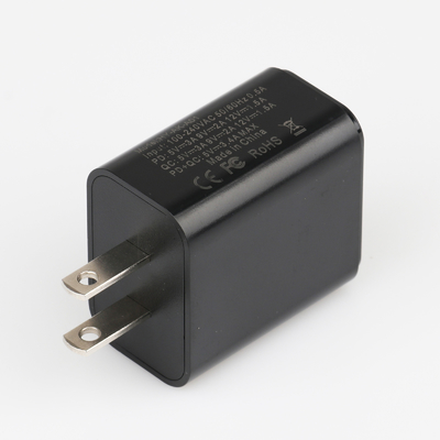 Tipo adaptador de carregamento rápido de C 5V 3A USB, carregador dobro 18W da parede de USB